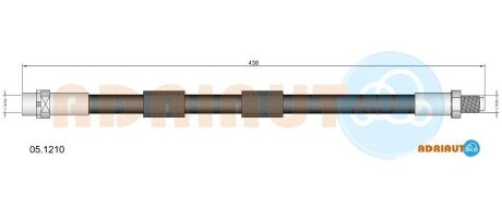 BMW шланг гальмівний передн. E39 ADRIAUTO 05.1210