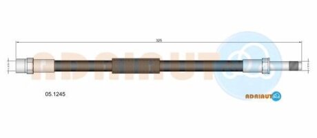 BMW Шланг гальмівний задній 5 F10 ADRIAUTO 05.1245