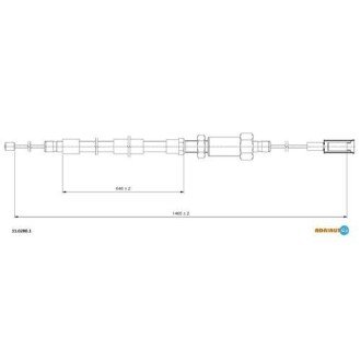 Трос ручного гальма ADRIAUTO 11.0280.1