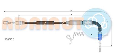 Трос ручного гальма ADRIAUTO 13.0216.2