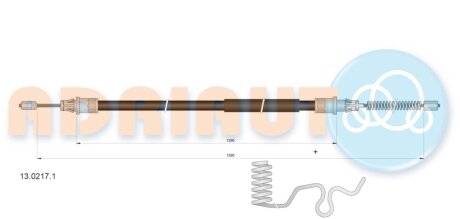 FORD трос ручн.гальма Transit 03- лів. ADRIAUTO 13.0217.1