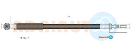 FORD шланг гальмівний передній Transit 06- ADRIAUTO 13.1237.1