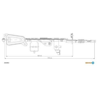 Трос ручного гальма ADRIAUTO 28.0238.1