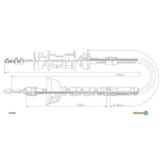 Трос зчеплення ADRIAUTO 35.0136 (фото 1)