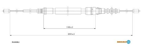 Тросик ADRIAUTO 35.0228.1
