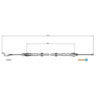 Трос ручного гальма ADRIAUTO 55.0205.1