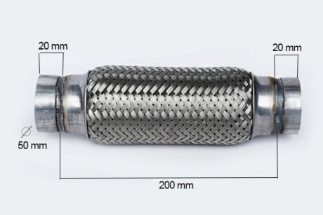 Гофра глушника 50*200 мм ASAM 33745