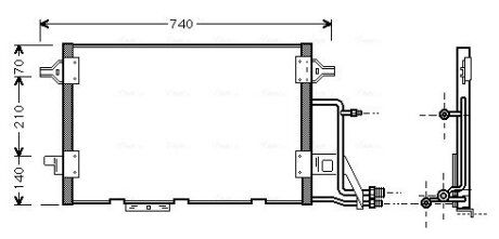 Радіатор кодиціонера AVA COOLING AI5137