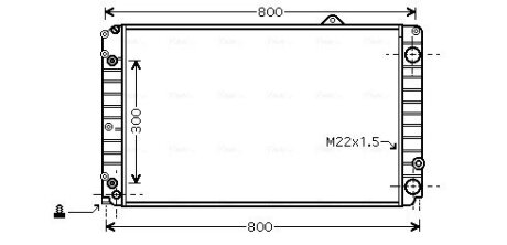 AVA AUDI Радіатор охолодження A8 94- AVA COOLING AIA2099 (фото 1)