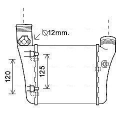 AVA AUDI Інтеркулер лів. A4 2.0TDI/TFSi 04- AVA COOLING AIA4333