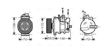 Компресор AVA COOLING AIAK284 (фото 1)