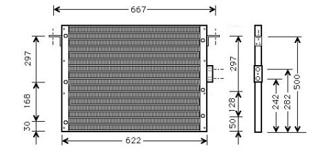 AVA LAND ROVER Радіатор кондиціонера (Конденсатор) RANGE ROVER II 2.5, 3.9, 4.0, 4.6 94- AVA COOLING AU5075