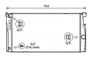 Радіатор охолодження AVA COOLING BW2624