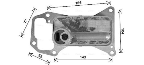 AVA BMW Масляний радіатор 3 E90, 5 F10, 7 F01, X5 E70, X6 3.0d AVA COOLING BW3592