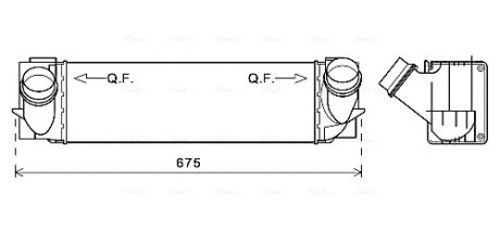 Охолоджувач наддувального повітря AVA COOLING BW4457