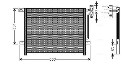 Радіатор кодиціонера AVA COOLING BW5203