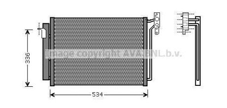 Радіатор кодиціонера AVA COOLING BW5281D