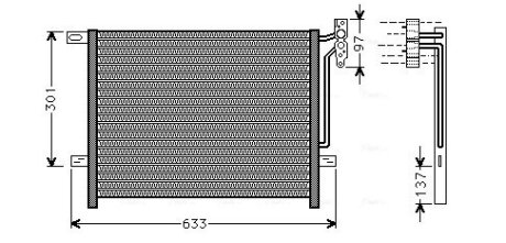 Радіатор кодиціонера AVA COOLING BW5397