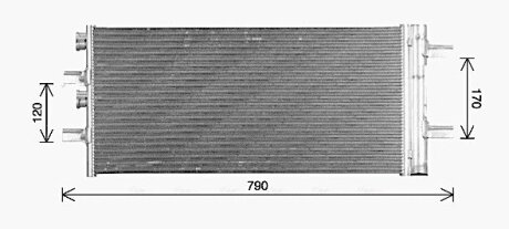 Радіатор кодиціонера AVA COOLING BW5617D