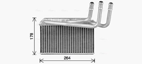 AVA BMW Радіатор опалення (з клімат-контролем) X5 (E70) 06- AVA COOLING BW6599