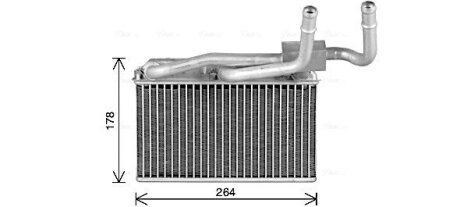 AVA BMW Радіатор опалення (з кондиціонером) X5 (E70) 06- AVA COOLING BW6600