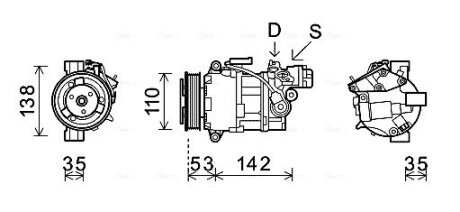 Компресор AVA COOLING BWAK393