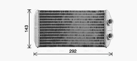 Теплообмінник, Система опалення салону AVA COOLING CN6338