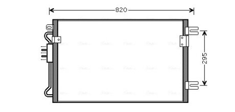 Радіатор кодиціонера AVA COOLING CRA5098