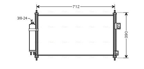 Радіатор кодиціонера AVA COOLING DN5263D