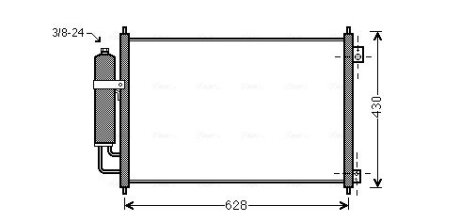 Радіатор кодиціонера AVA COOLING DN5328D