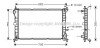 AVA FORD Радіатор сист. охолодження FOCUS 1.4 1.6 1.8 98- AVA COOLING FD2264 (фото 1)