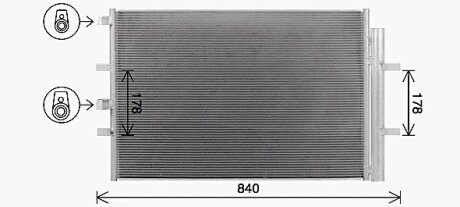 Радіатор кодиціонера AVA COOLING FD5675D