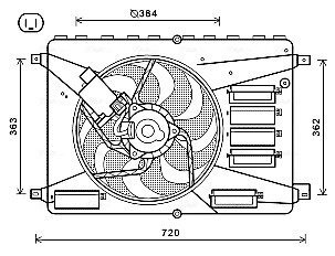 Вентилятор AVA COOLING FD7556