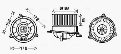 Компресор салону AVA COOLING FD8495