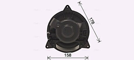 AVA FORD Вентилятор салона Focus 04-, Mondeo III 03- AVA COOLING FD8653