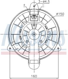 Вентилятор салону AVA COOLING FD8727