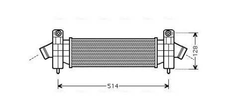 AVA FORD Інтеркулер Mondeo III 2.0/2.2TDCi 00- AVA COOLING FDA4341