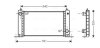 AVA FIAT Радіатор системи охолодження STILO 1.4 16V 2004-01-01 - 2006-11-01 AVA COOLING FTA2243 (фото 1)