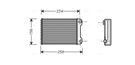 Теплообмінник, Система опалення салону AVA COOLING FTA6242