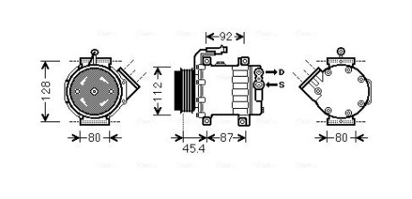 AVA CITROEN Компресор кондиціонера JUMPER II 3.0 06-, FIAT, PEUGEOT AVA COOLING FTAK366