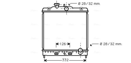 Радіатор, Система охолодження двигуна AVA COOLING HD2120