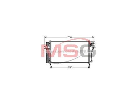 Радіатор кодиціонера AVA COOLING HY5178D