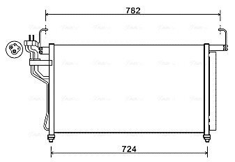 AVA HYUNDAI Радіатор кондиціонера (конденсатор) H-1 2.5 08- AVA COOLING HY5315D