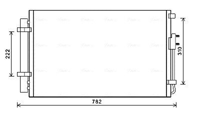 Радіатор кодиціонера AVA COOLING HY5344D