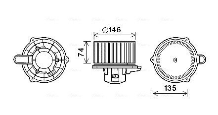 Компресор салону AVA COOLING HY8350