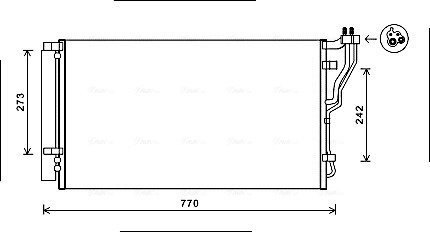 Радіатор кодиціонера AVA COOLING HYA5246D (фото 1)