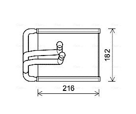 AVA HYUNDAI Радіатор опалення Tucson 05- AVA COOLING HYA6254