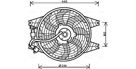 AVA KIA Радіатор охолодження SORENTO I 2.4 02-, 2.5 02-, 3.5 02- AVA COOLING KA7518