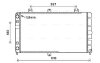 Радіатор, Система охолодження двигуна AVA COOLING LA2022 (фото 1)