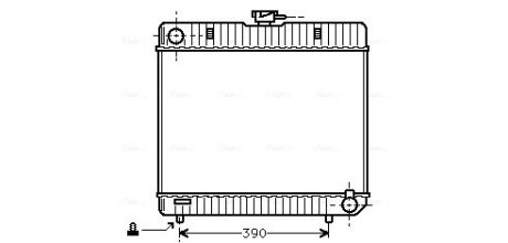 AVA DB Радіатор системи охолодження двигуна 123 T-Model (S123), 123 (W123), S-CLASS (W126) AVA COOLING MS2042